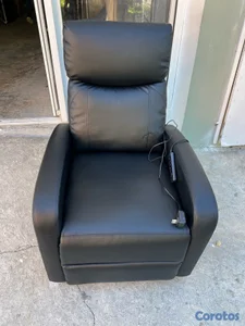 Sillon Reclinable Negro en ledel , con masaje 