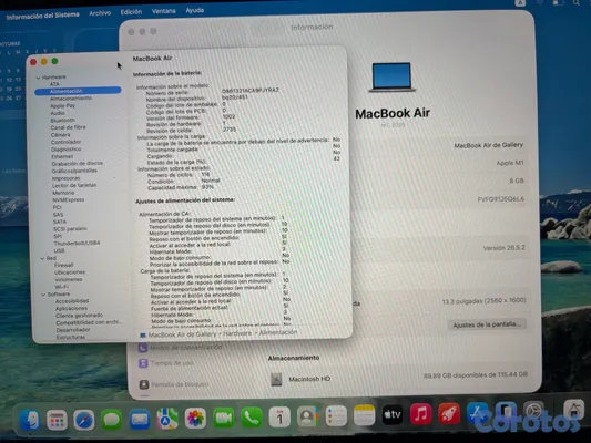 computadoras y laptops - MacBook Air M1 2020 2
