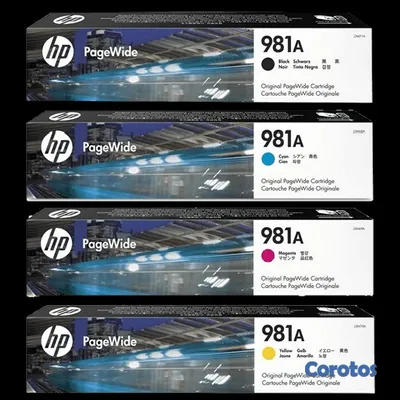 impresoras y scanners - CARTUCHO HP 981A EN TODOS LOS COLORES  PRINT CARTRIDGE - 1 X PIGMENTED  2