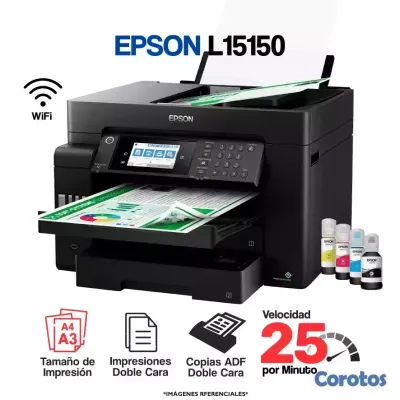 computadoras y laptops - EPSON L15150,Multifuncional A3 a color con diseño compacto para impresiones 3