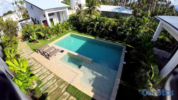 casas vacacionales y villas - Villa nueva amueblada a 400 m de Playa Las Ballenas 2