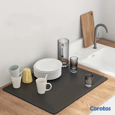 cocina - Alfombra para Platos Súper Absorbente – Secado Rápido 2