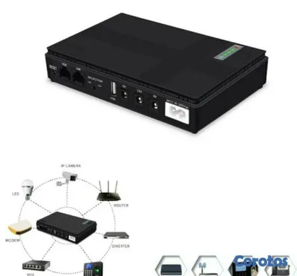 accesorios para electronica - Mini UPS 15000 mAH con salida de voltaje 5v, 9v y 12 voltio 3