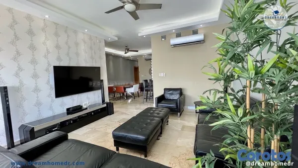 apartamentos -  Apartamento amueblado en alquiler en la perilla de dos habitaciones con Piscina 3