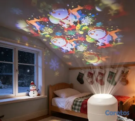 decoración y accesorios - Bombilla Proyector de Luces y Figuras Navideñas 🌺🌺👌 3