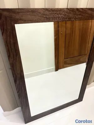 decoración y accesorios - Espejo con marco en madera  4