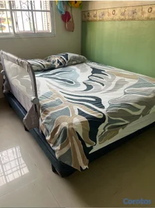 Cama Colchon Queen XL con base y patas