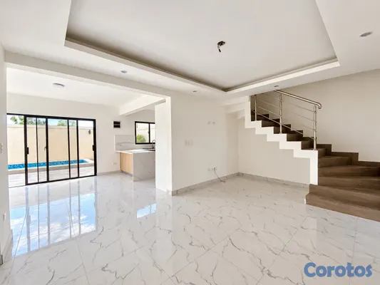 casas vacacionales y villas - Villa 3 hab. con piscina privada en Costa Cana 4