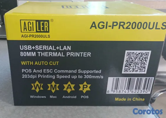 impresoras y scanners - PRINTER TERMICO PUNTO DE VENTA AGILER USB LAN  7