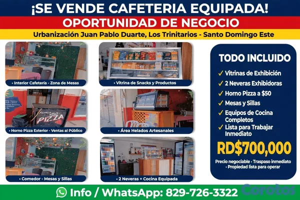 negocios en venta - se vende cafetería comedor  2