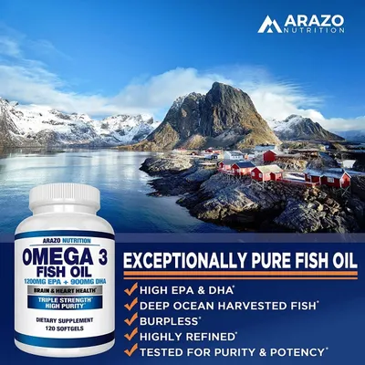 Salud y Equipamiento Médico - Omega 3 Aceite De Pescado 1200mg Epa+900mg Dha 120 Capsulas 4