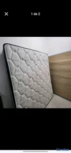 Colchon y base en optimas condiciones doble pillow top 