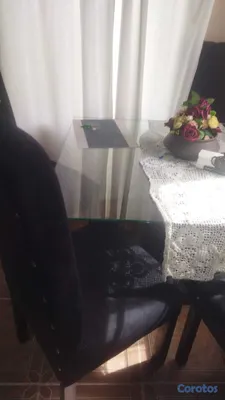 muebles y colchones - Comedor tope de cristal  3