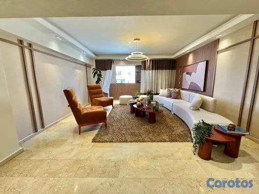 apartamentos - vendo los cacicazgos piso 7 cuatros habitaciones 3.5 baños dos parqueos servicio 1