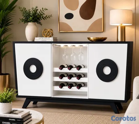 decoración y accesorios - Credenza  en Hidrófugo 

Material: *Hidrofugo* 

Medidas:122x36x85cm. 
 2