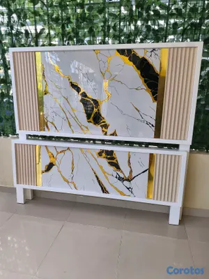 muebles y colchones - Espaldares en Hierro Galvanizado, modernos contemporáneos 60 pulgadas. 3