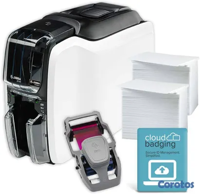 camaras y audio - IMPRESORA DE CARNET TARJETAS ZEBRA ZC100, UNA CARA,PVC PLASTICO  3