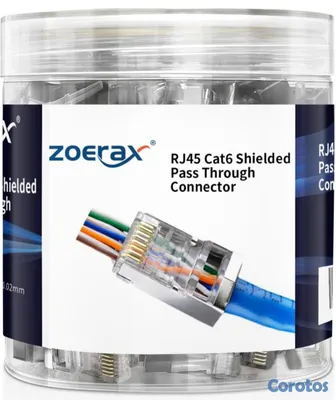 computadoras y laptops - Cable de red Cat 6 internet RJ45 Blindado 2