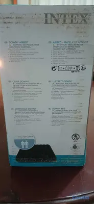 muebles y colchones - Colchon inflable Intex con bomba de pie integrada. 4