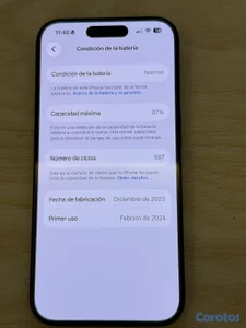 Vendo iPhone 15 pro 256gb negro