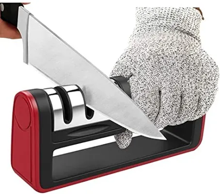 electrodomesticos - Afilador de cuchillos de cocina, incluye ranura para afilar tijeras. Esmeril  2