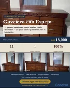 muebles y colchones - Gavetero en caoba 12 gavetas. 