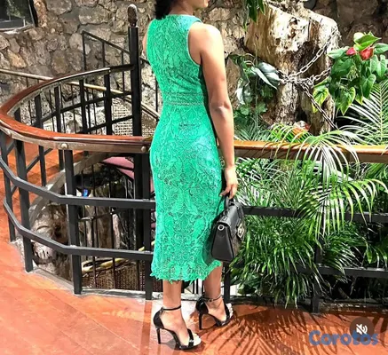 ropa para mujer - Vestido verde S con una sola puesta 2