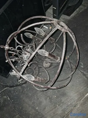 decoración y accesorios - BONITAS LÁMPARAS EN METAL, IMPORTADAS, ESTÁN EN MUY BUENAS CONDICIONES 3