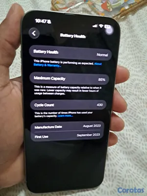celulares y tabletas - Iphone 15 Pro Max 256GB como nuevo. Bateria 85% 3