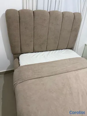 muebles y colchones - cama con colchón queen  4