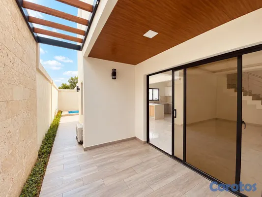 casas vacacionales y villas - Villa 3 hab. con piscina privada en Costa Cana 3