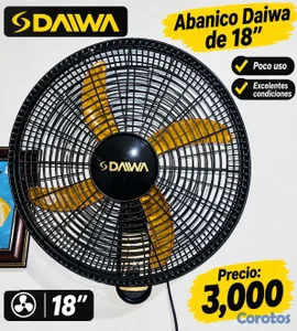 Abanico Daiwa de 18” con poco uso 