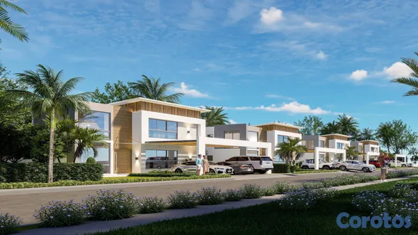 casas vacacionales y villas - Vista Cana, Amplias Villas con 4 habitaciones con piscina 2
