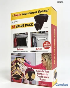 GANCHO PARA ROPA EN CASCADA PARA AHORRAR ESPACIO 