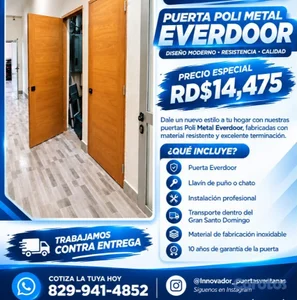 Puertas roble brasileño polimetalica oferta