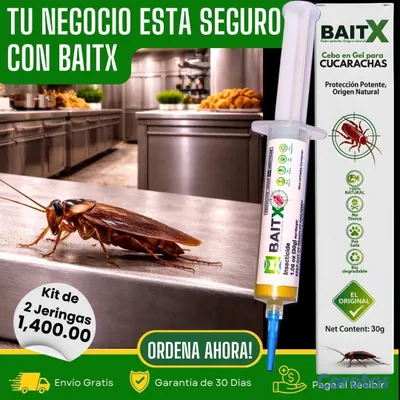 herramientas, jardines y exterior - BaitX - Cebo en Gel que elimina Cucarachas desde la Colonia  5