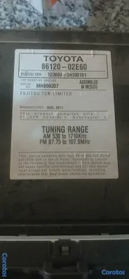 repuestos - Radio Original Toyota Corolla 2