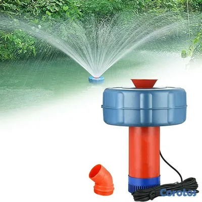 equipos profesionales - Aireador Estanque Peces Aire Libre Bomba Eléctrica Fuente Flotante piscicultura 3