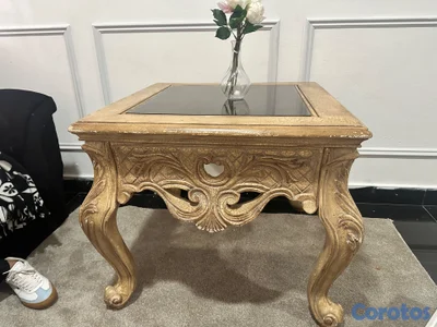 Vendo repisa con espejo y centro de mesa 