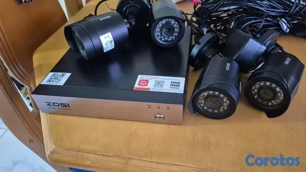 camaras y audio - Kit de Seguridad ZOSI 4 Cámaras 1080P + DVR 4 Cana 3