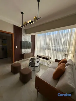 apartamentos - Apartamento 2Hab Amueblado Moderno Piso Alto c/Area Social Rooftop, Lobby y Gym 3