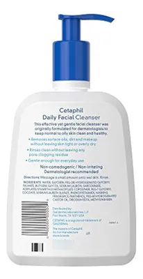 Salud y Equipamiento Médico - Limpiador Facial Diario Para Piel Sensible - Cetaphil - 5