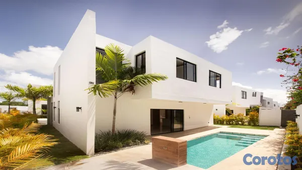 casas vacacionales y villas - Venta de Villas con Piscina Privada en Bavaro Punta Cana 2