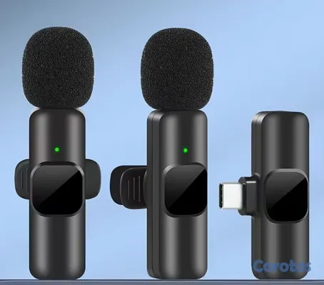 camaras y audio - Micrófono Inalámbrico Kouzone 2 en 1 para Vlogs 2