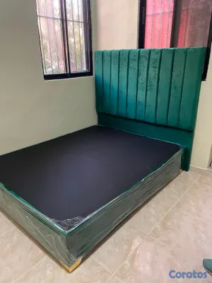 muebles y colchones - cama tapizada de 60  2