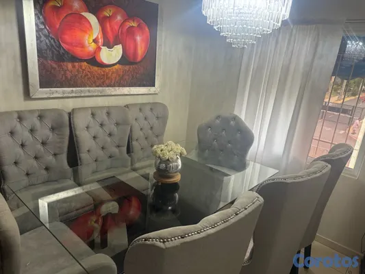 muebles y colchones - Juego De Comer Mesa De Vidrio Y 8 Silla.por Motivó De Viaje 7