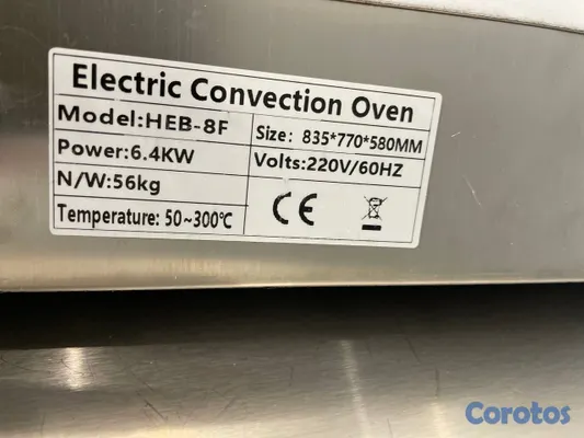 equipos profesionales - Horno conveccional electrico de 4 bandejas carnes  7