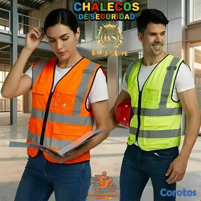 equipos profesionales - CHALECOS DE SEGURIDAD REFLECTIVOS DE ALTA VISIBILIDAD CON BOLSILLOS | CHALECOS | 9