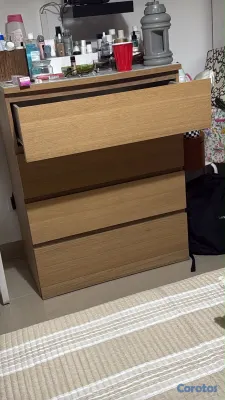 muebles y colchones - Cama con colchón y dos mesitas y gavetero 4