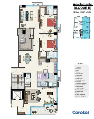 apartamentos - Proyecto de apartamentos en venta (180mt2) de 3 habitaciones en Bella Vista 7